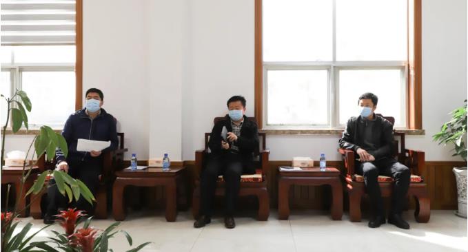 淄川區(qū)“四進”工作組一行領導到我公司調研項目建設情況