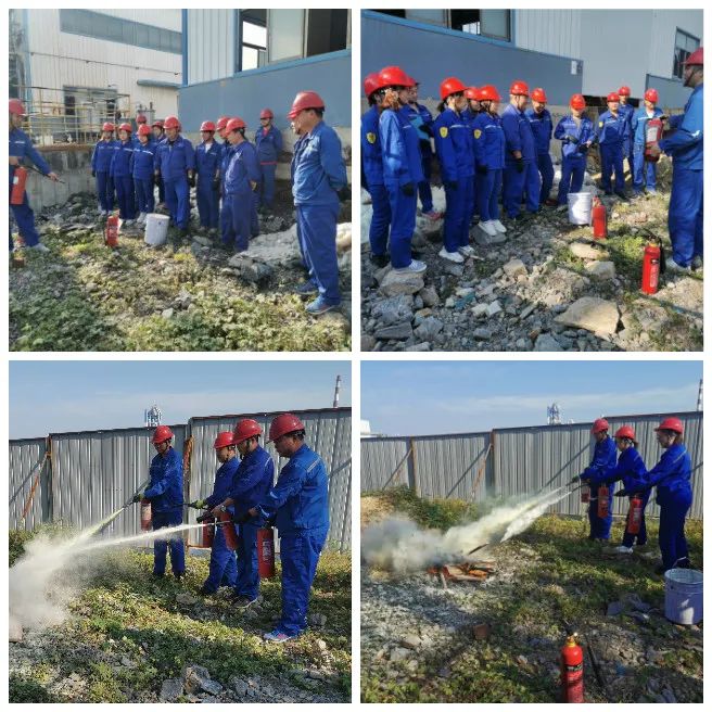 9#材料項目部開展滅火器實操演練
